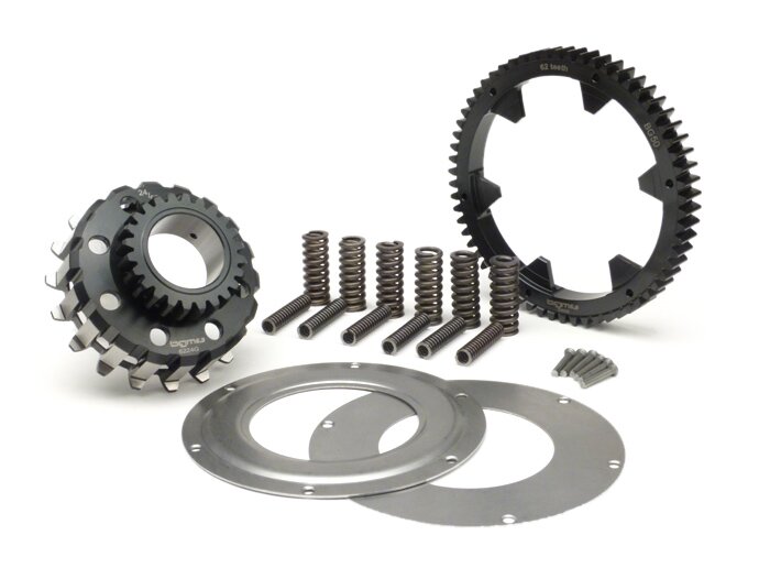 Rasio roda gigi primer -BGM PRO, tipe Cosa2/FL Roda gigi primer BGM Pro 62Z (potongan lurus) - Vespa PX125, PX150, PX200 (1997-), Cosa2/FL (1992-) - Z24/62 (2,58)