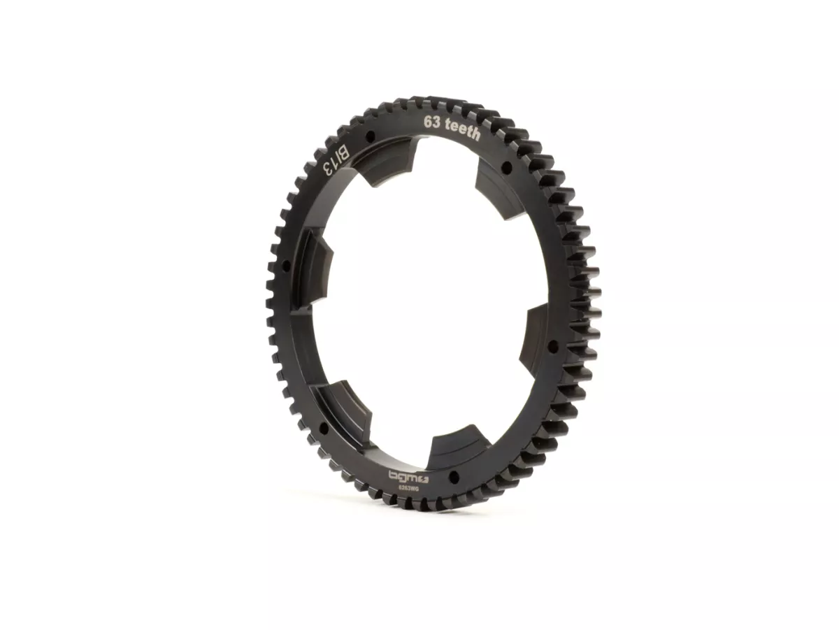 Pignon élastique -BGM PRO- Vespa Wideframe VM, VN, VL, VB, GS150 (VS5 102950-), Largeframe VNA, VNB, VBA, VBB, VGLA, VGLB, VNC (-011000) - 63 dents (dents droites)