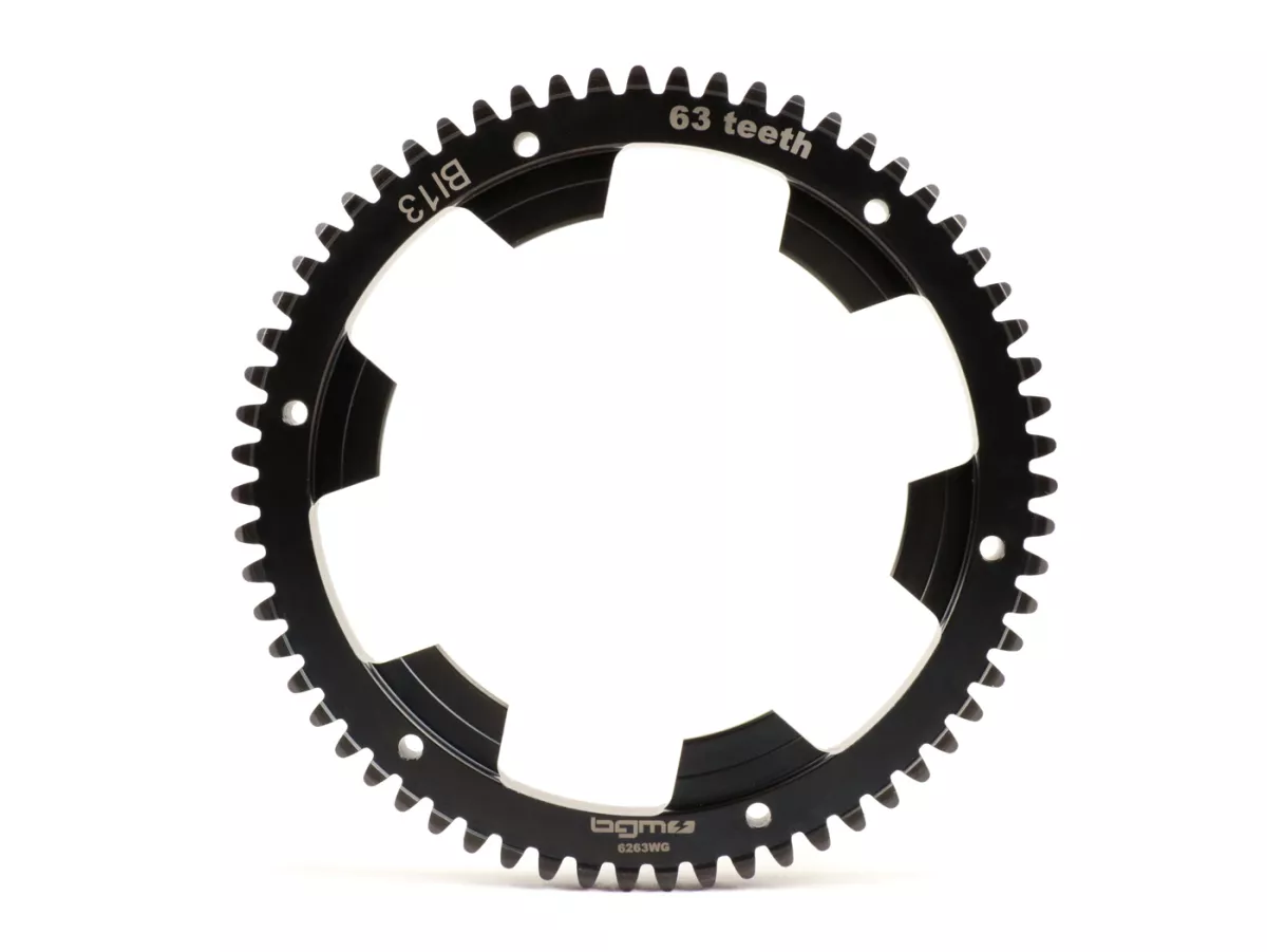 Pignon élastique -BGM PRO- Vespa Wideframe VM, VN, VL, VB, GS150 (VS5 102950-), Largeframe VNA, VNB, VBA, VBB, VGLA, VGLB, VNC (-011000) - 63 dents (dents droites)