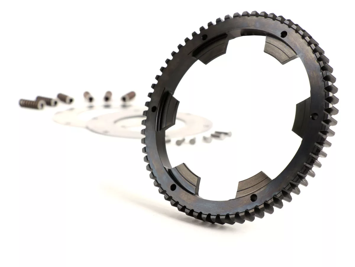 Primary gear -BGM PRO- Vespa Wideframe VM, VN, VL, VB, GS150 (VS5 102950-), Largeframe VNA, VNB, VBA, VBB, VGLA, VGLB, VNC (-011000) - incl. primary gear repair kit BGM PRO reinforced - 63 tooth (straight)