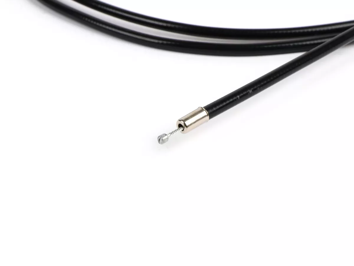 Universalkabel -BGM ORIGINAL, Ø=1,2mm x 2500mm, mantel= 2200mm, nippel Ø=3mm x 3mm, innermantel PE, flätad kabel, svart- används som gasreglage