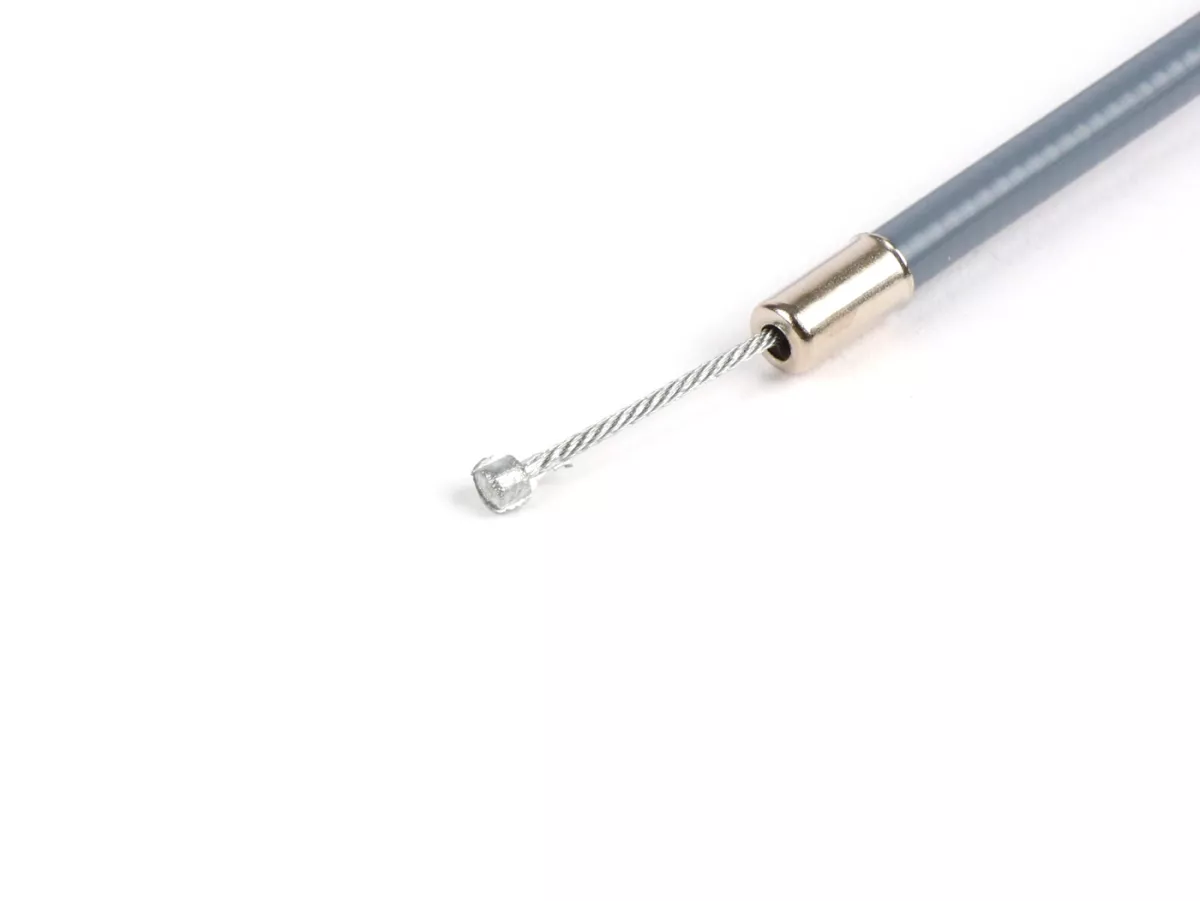 Cavo universale -BGM ORIGINAL, Ø=1,2mm x 2500mm, guaina= 2200mm, nipplo Ø=3mm x 3mm, guaina interna PE, cavo intrecciato, grigio- utilizzato come cavo dell'acceleratore