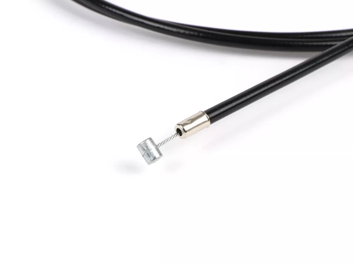 Universal cable -BGM ORIGINAL, Ø=1.2mm x 2500mm, hose= 2200mm, fitting Ø=5.5mm x 7.5mm, PE inner liner, plaited cable, black- used as throttle cable