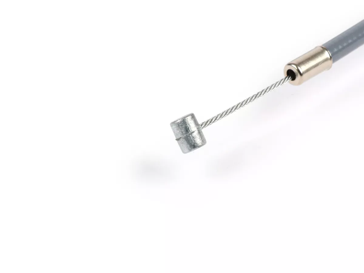 Kabel universal -BGM ASLI, Ø = 1.2mm x 2500mm, selubung = 2200mm, puting Ø = 5.5mm x 7.5mm, selubung bagian dalam PE, kabel dikepang, abu-abu - digunakan sebagai kabel throttle
