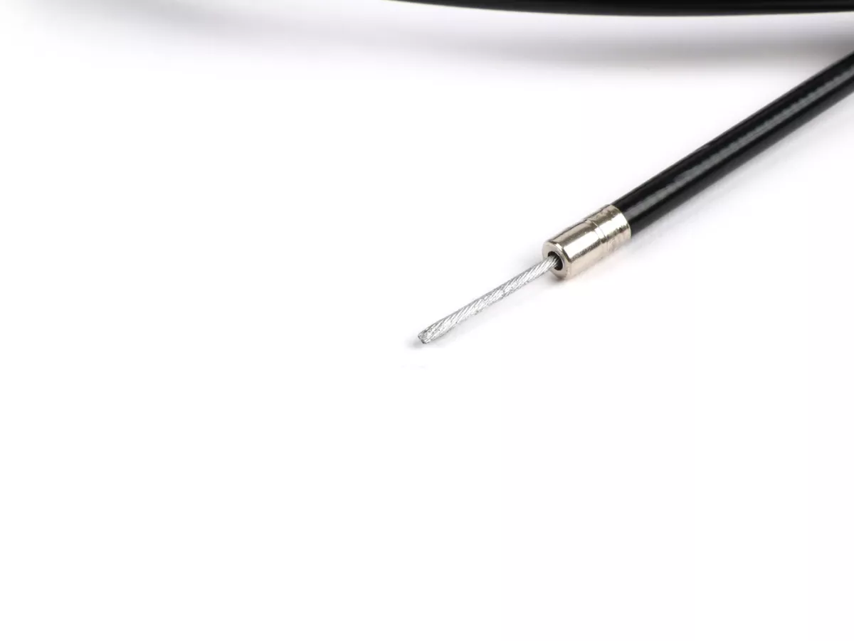 Kabel universeel -BGM ORIGINAL, Ø=1,6mm x 2500mm, huls= 2200mm, nippel Ø=5,5mm x 7,5mm, binnenmof PE, zwart- gebruikt als schakelkabel