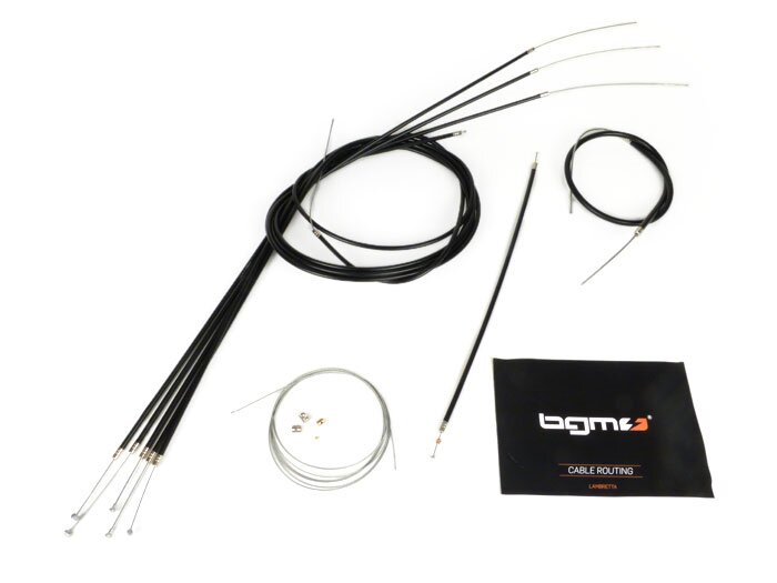 Cable set -BGM ORIGINAL, PE inner liner- Lambretta DL, GP