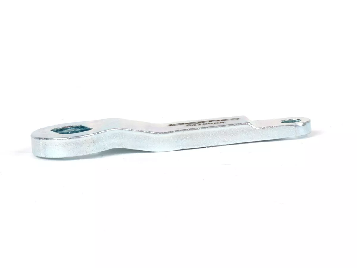 Brake arm rear silver -BGM ORIGINAL, long version (length=83mm, factory fitted on 200ccm)- Vespa PX200, Rally200 - also suitable for Vespa Largeframe PX80, PX125, PX150, GL150, GT125/GTR125, TS125, Sprint150, Rally180, VNA, VNB, VBA, VBB, Super (VNC/VBC),