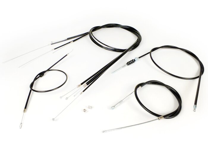 Tågsats -BGM ORIGINAL, PE innerhölje- Vespa PX Lusso (1984-) - svart