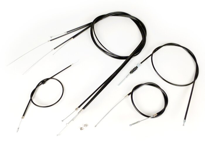 Tågsats -BGM ORIGINAL, PE innerhölje- Vespa PX Lusso (1984-) - svart