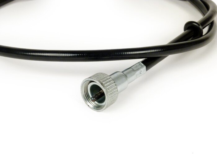 Snelheidsmeter kabel -BGM ORIGINEEL- Vespa PX oud (-1984) - zwart