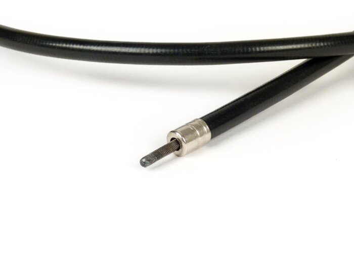 Snelheidsmeter kabel -BGM ORIGINEEL- Vespa PX oud (-1984) - zwart