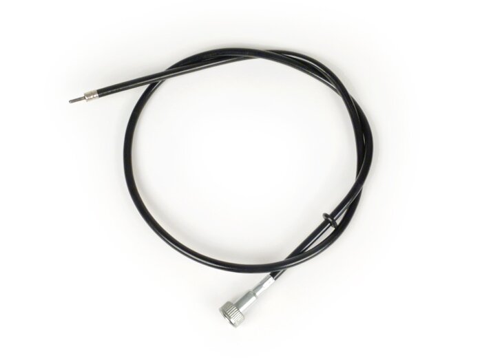 Snelheidsmeter kabel -BGM ORIGINEEL- Vespa PX oud (-1984) - zwart