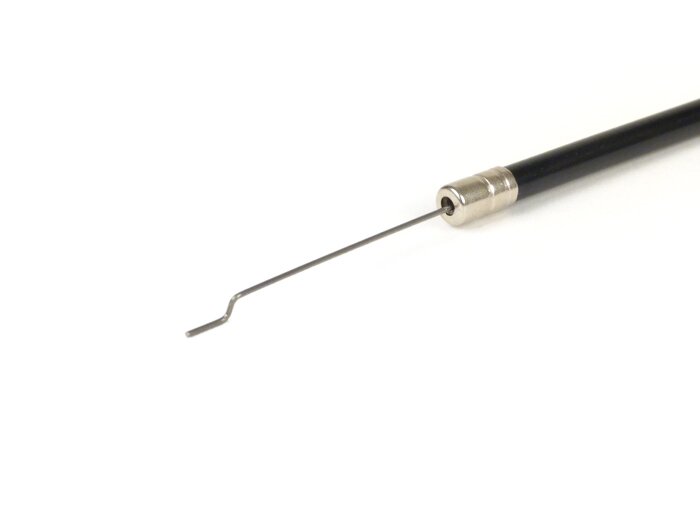 Choke cable -BGM ORIGINAL- Vespa PX (-1984), Rally180 (VSD1T),  Rally200 (VSE1T), Sprint150 (VLB1T), GT125 (VNL2T), GTR (VNL2T), TS125 (VNL3T), GL150 (VLA1T) - black