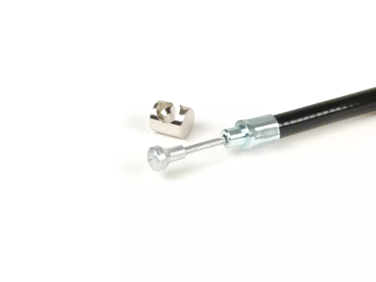 Front brake cable -BGM ORIGINAL- Vespa PX EFL (1984-1997), T5 125cc - complete - black