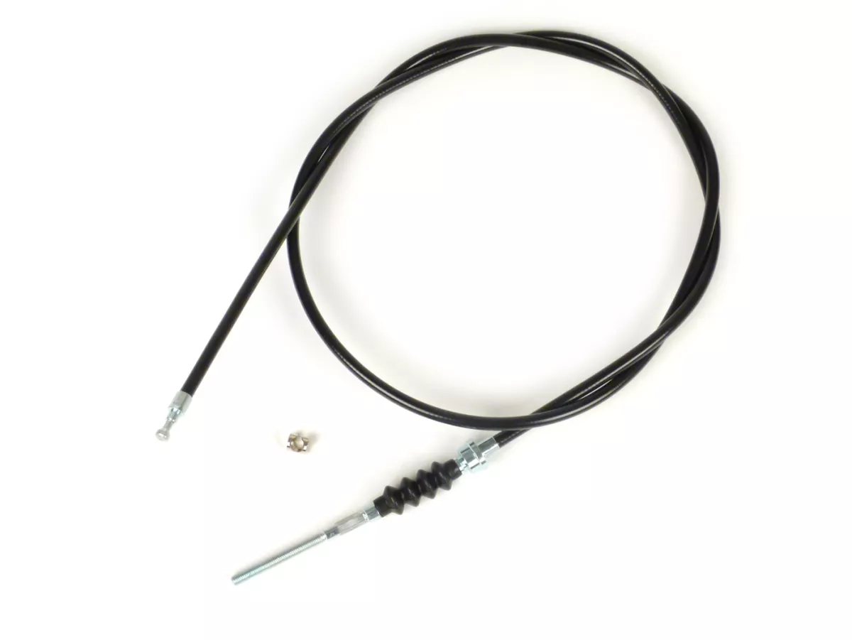 Front brake cable -BGM ORIGINAL- Vespa PX EFL (1984-1997), T5 125cc - complete - black