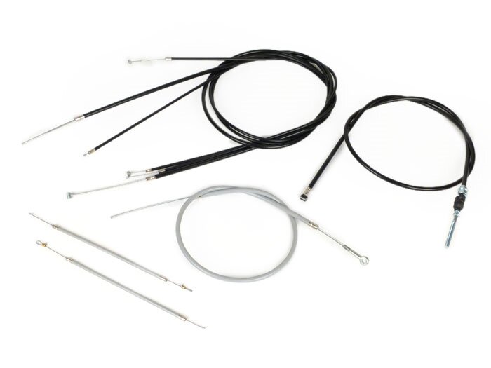 Set câbles -BGM ORIGINAL, âme avec guidage en PE- Vespa PK XL2 - sans cable de vitesse