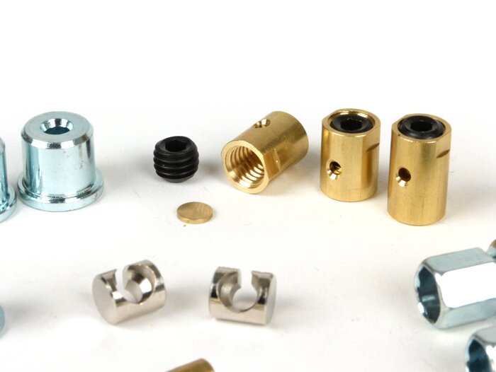 Adjuster screw and trunnion set -BGM ORIGINAL- Lambretta LI, LIS, SX, TV (series 2-3), DL, GP