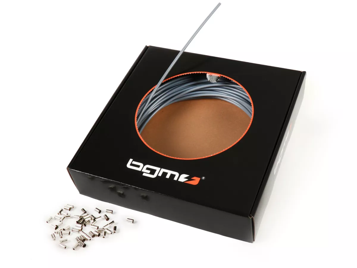 Cable hose -BGM ORIGINAL, PE inner liner- Ø outer = 5mm (L=25m) - grey