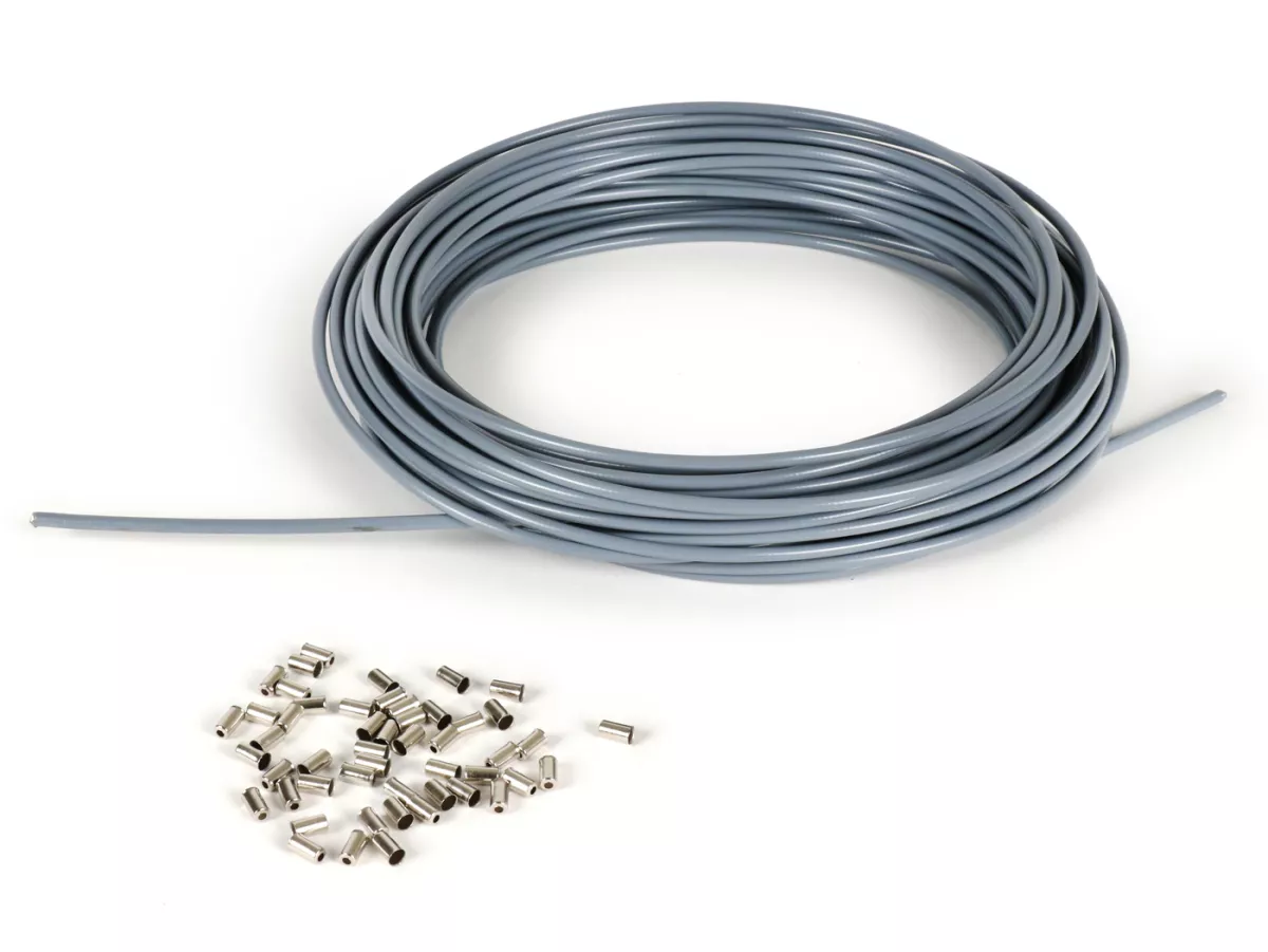 Cable hose -BGM ORIGINAL, PE inner liner- Ø outer = 5mm (L=25m) - grey