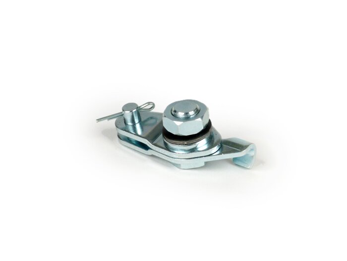 Rear brake cable clamp set -BGM ORIGINAL- Vespa V50, 50N, PV125, ET3, PK S, PK XL1, PK XL2, ETS, VNA, VNB, VBA, VBB, Super, GL, GT, GTR, TS, Sprint, GS, SS, Rally, PX