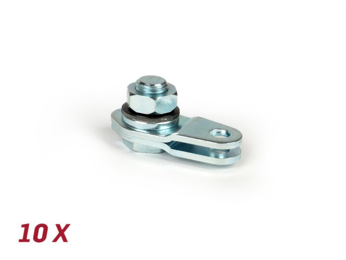 Juego de placas de fijación pedal de freno -BGM ORIGINAL- Vespa V50, V90, 50N, PV125, ET3, SS50, SS90, PK S, PK XL1, PK XL2, ETS, PX - 10 piezas