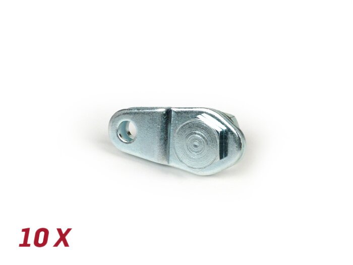 Juego de placas de fijación pedal de freno -BGM ORIGINAL- Vespa V50, V90, 50N, PV125, ET3, SS50, SS90, PK S, PK XL1, PK XL2, ETS, PX - 10 piezas