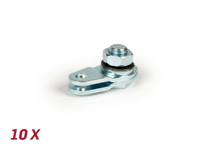 Juego de placas de fijación pedal de freno -BGM ORIGINAL- Vespa V50, V90, 50N, PV125, ET3, SS50, SS90, PK S, PK XL1, PK XL2, ETS, PX - 10 piezas