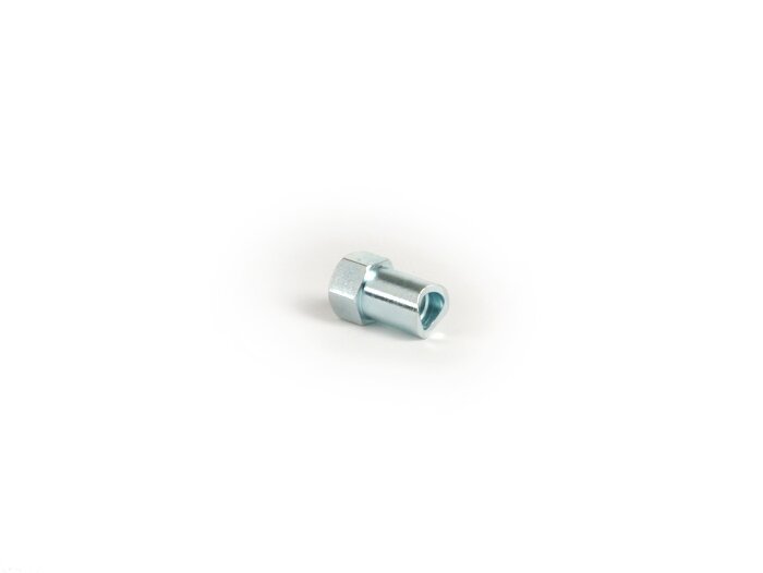 Rändelad mutter bromskabel -BGM ORIGINAL M6 x 1,0mm, SW10- bromskabel fram Vespa PK, bromskabel bak Vespa T5 125cc, konvertering Vespa PX