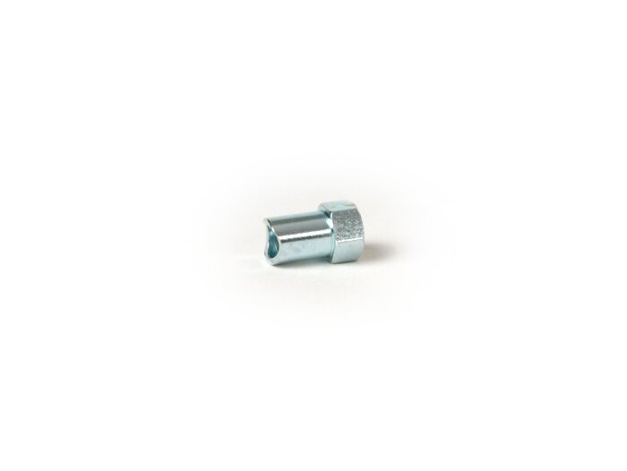 Rändelad mutter bromskabel -BGM ORIGINAL M6 x 1,0mm, SW10- bromskabel fram Vespa PK, bromskabel bak Vespa T5 125cc, konvertering Vespa PX