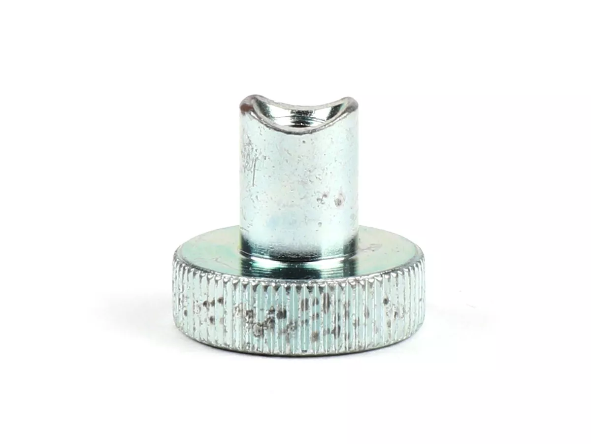 Knurled nut brake cable -BGM ORIGINAL M5 x 0.8mm- (used in Vespa PX (1984-1998), T5 125cc, PK - front brake drum)