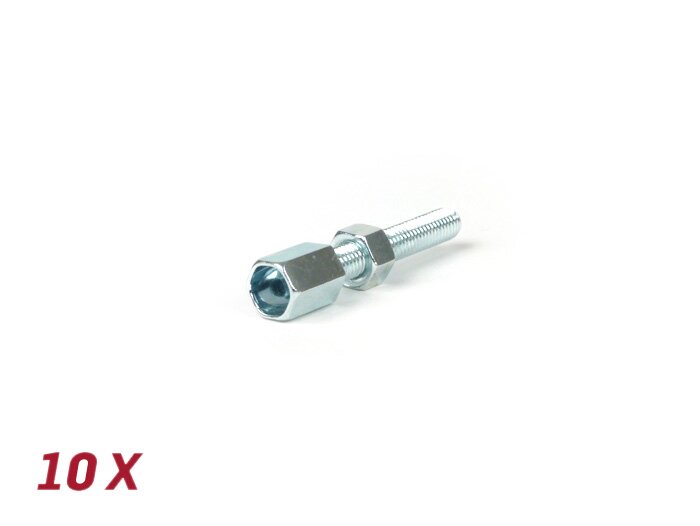Justeringsskruv M5 x 30mm (Ø insida=6,9mm) -BGM ORIGINAL- (används för Vespa-koppling) - 10 st