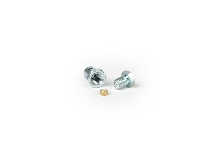 Nipplo di serraggio / nipplo a vite -BGM ORIGINAL- Ø=6,8x8mm- Vespa tutti i modelli (utilizzato per il cavo della frizione / cavo del cambio nel detentore del cambio)