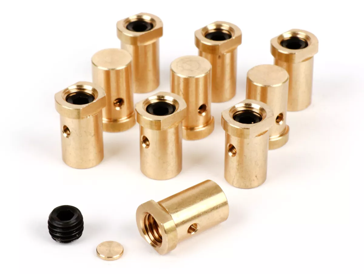 Klemnippel / schroefnippel lang -BGM PRO Overmaat Ø=10.1x16.25mm- Lambretta LI, LIS, SX, TV (series 2-3), DL, GP - 10 stuks
