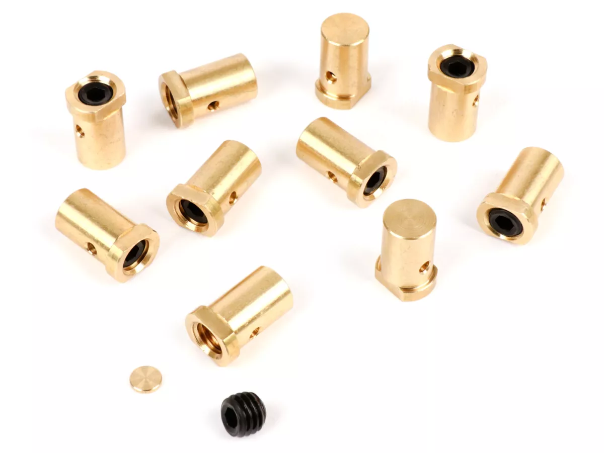Klemnippel / schroefnippel lang -BGM PRO Overmaat Ø=10.1x16.25mm- Lambretta LI, LIS, SX, TV (series 2-3), DL, GP - 10 stuks
