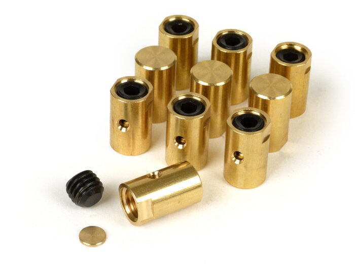 Trunnion set, long -BGM ORIGINAL Ø=10x16.25mm- Lambretta LI, LIS, SX, TV (series 2-3), DL, GP - 10 pcs