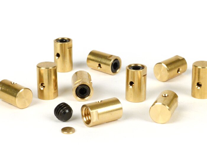 Trunnion set, long -BGM ORIGINAL Ø=10x16.25mm- Lambretta LI, LIS, SX, TV (series 2-3), DL, GP - 10 pcs