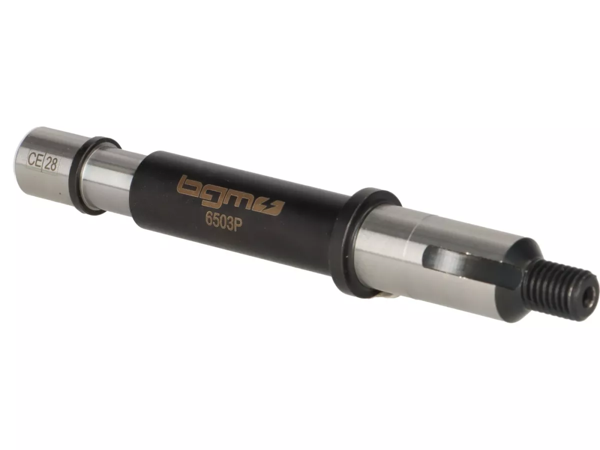 Hulpas as -BGM ORIGINEEL- Vespa PX125, PX150, PX200, Cosa, T5 125cc - Lager zitting: Ø=15mm, bus: Ø=13mm, lengte: 121mm