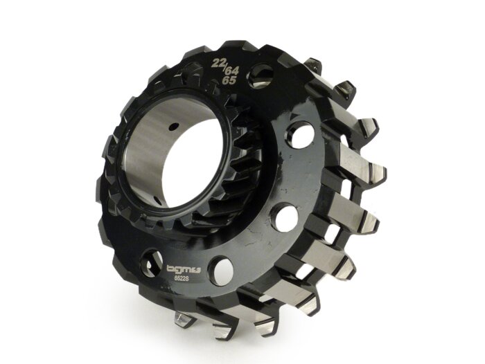 Clutch sprocket -BGM PRO- Vespa Cosa2, PX (1995-), BGM Superstrong, Superstrong CR - (for 64/65 tooth primary gear, helical) - 22 tooth