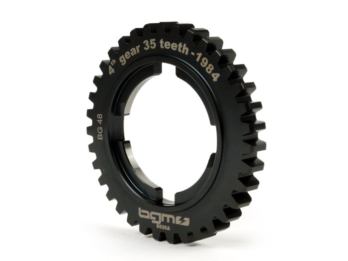 Pignon 4ème vitesse -BGM PRO, type PX (-1984)- Vespa PX200 (-1984), Rally180/200 - 4ème longue pour PX125-150 (1982-1984) - 35 dents