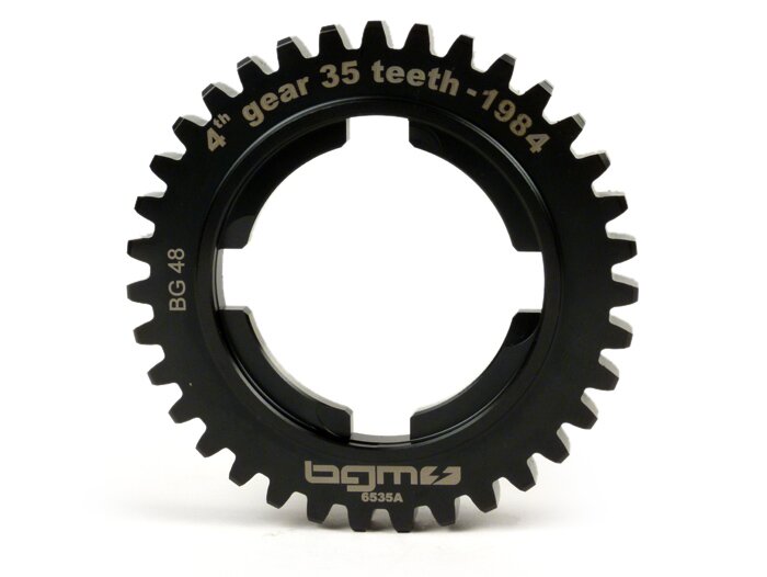 Pignon 4ème vitesse -BGM PRO, type PX (-1984)- Vespa PX200 (-1984), Rally180/200 - 4ème longue pour PX125-150 (1982-1984) - 35 dents