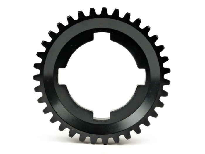 Pignon 4ème vitesse -BGM PRO, type Arcobaleno- Vespa PX200 (1984-), Cosa200 - 4ème longue pour PX125-150 (1984-), T5 125cc, Cosa125-150, LML Star/Stella125/150 2 temps - 35 dents