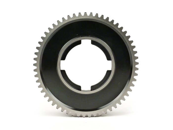 Pignon 1ère vitesse -BGM PRO, type Arcobaleno- Vespa PX200 (1984-), Cosa200 - 1ère longue pour PX125-150 (1984-), T5 125cc, Cosa125-150, LML Star/Stella125/150 2 temps - 57 dents