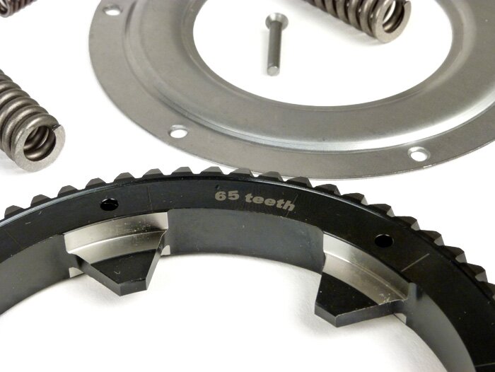 Primary gear -BGM PRO- Vespa PX200, Rally200 - incl. primary gear repair kit BGM PRO reinforced - 65 tooth (helical)