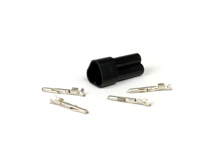 Stekker voor kabelboom -BGM PRO, 3 stekkercontacten- Vespa, Piaggio, Gilera - Contactdoos - bijv. voor Vespa PX tanksensor (met plaatstalen kap)