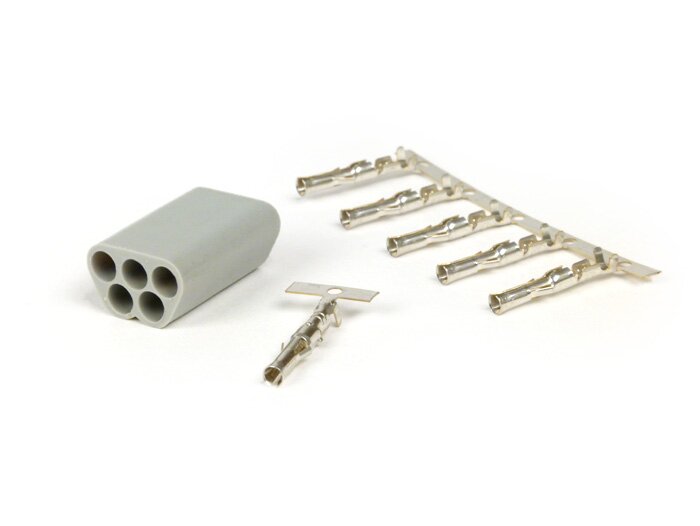 Stickpropp för ledningsnät -BGM PRO, 5 stickkontakter- Vespa, Piaggio, Gilera - Stickpropp