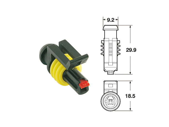 Set di spine per cablaggio -BGM PRO- serie 060 AM SpecialSeal, 0,85-1,25 mm², impermeabile - 1 contatto a spina