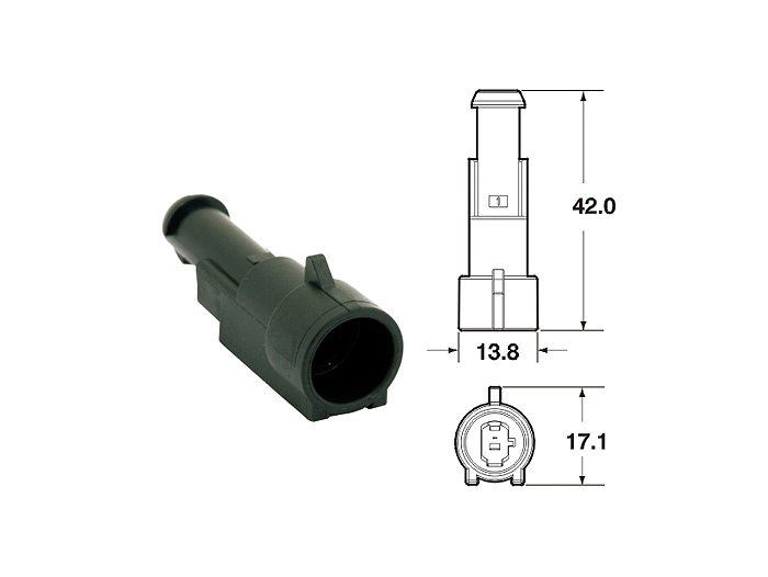 Set di spine per cablaggio -BGM PRO- serie 060 AM SpecialSeal, 0,85-1,25 mm², impermeabile - 1 contatto a spina
