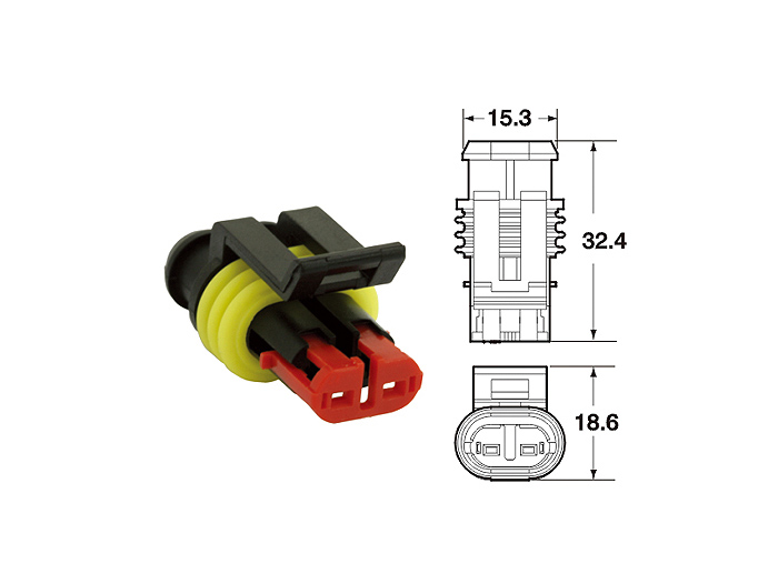 Set di spine per cablaggio -BGM PRO- serie 060 AM SpecialSeal, 0,85-1,25 mm², impermeabile - 2 contatti a spina
