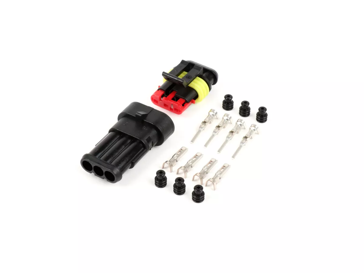 Pluggsats för kablage -BGM PRO- typserie 060 AM SpecialSeal, 0,85-1,25mm², vattentät - 3 pluggkontakter