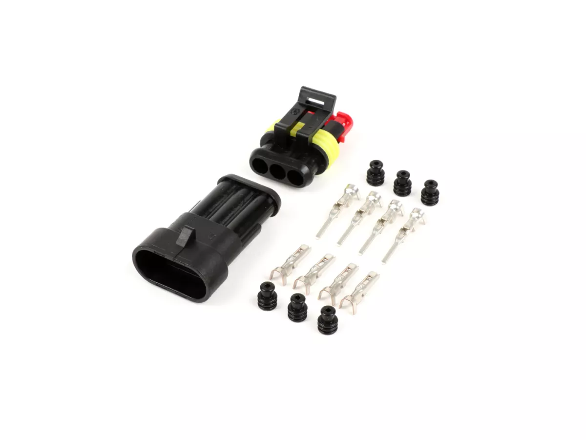Pluggsats för kablage -BGM PRO- typserie 060 AM SpecialSeal, 0,85-1,25mm², vattentät - 3 pluggkontakter